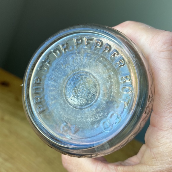 Vintage 1940's Dr Pepper Bottling Co Bottle Jar Clear Poplar Bluff Mo - Picture 5 of 10